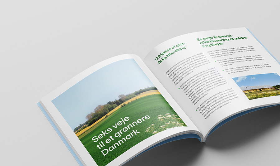 Forsidelayout til rapport om grønne investeringer i landdistrikterne