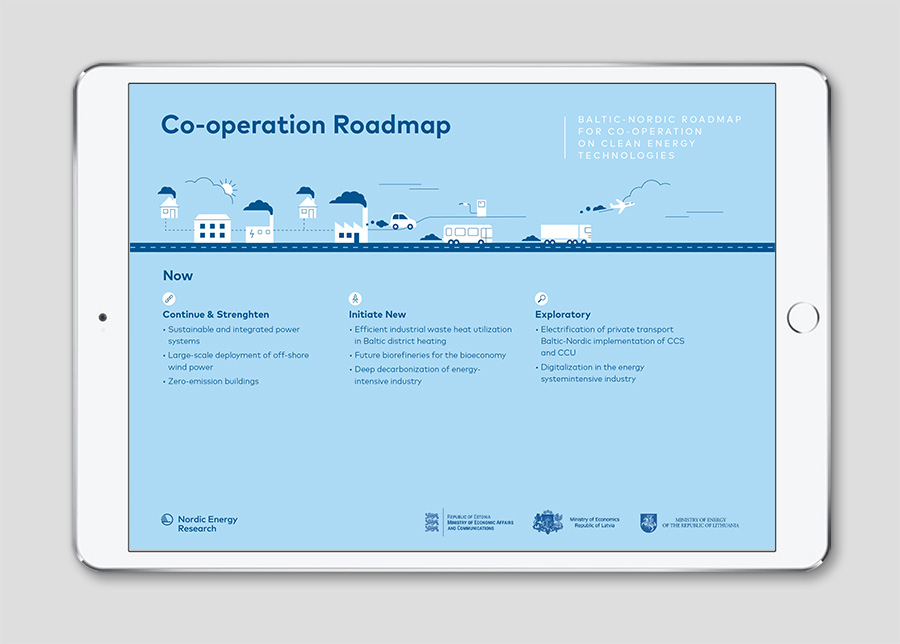 Side fra faktaarkene overskriften Cooperation Roadmap - Now